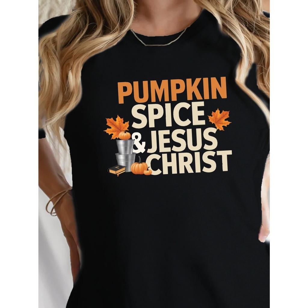 Pumpkin Jesus Pure Women's Tshirt Comfort Fit Women Clothing