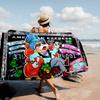 Cartoon Dollar Monopolys Anime Beach Swimming Towel Soft Absorbent Washcloth Children's Gifts for Kids Travel Camping Gym