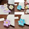 Stylish Acrylic Flower Hair Clips Available In Multiple Colors For Elegant Women's Hairstyles