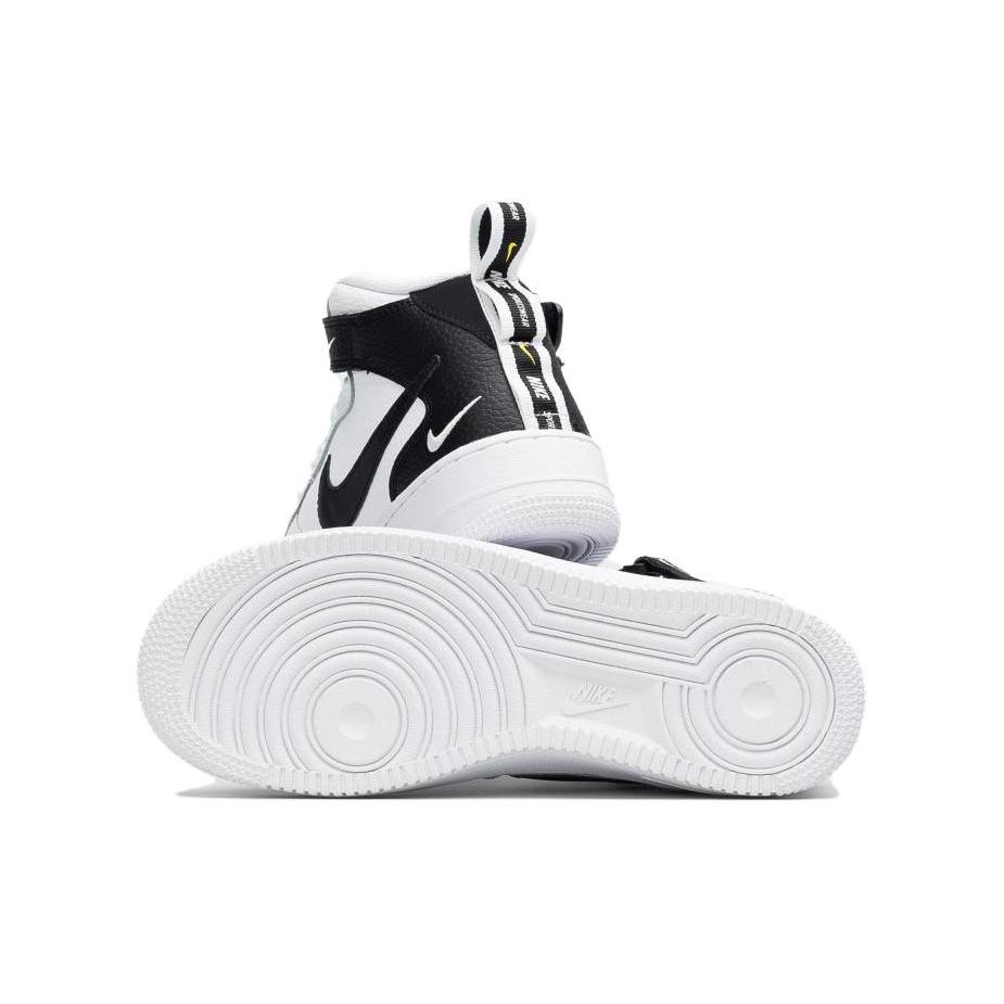 Nike Air Force 1 Mid Top Skateboard Shoes Black White Unisex AV3803-100