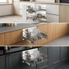 Extendable Kitchen Cabinet Organizer PullOut Drawer Storage Basket under Shelf Double