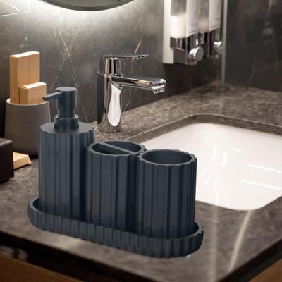 4 Pieces Bathroom Accessories Bath Accessory Complete Set Housewarming Gift Modern Soap Dispenser