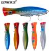 LINGYUE Big Wave Long Cast Popper Lure for Saltwater Bass Fishing
