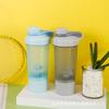 Water bottle100ML Screw Cap Sports Protein Powder Shaking Cup Milkshake Cup Two Layers with Powder Box Mixing Cup Water Cup Portable and