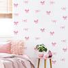 Autocolante de Perete cu Fundițe Roz Drăguțe Autocolante Decorative de Perete cu Fundițe Boho pentru Dormitor Autocolante pentru Frigider cu Fundiță Inimă de Iubire Decorațiuni DIY pentru Casă