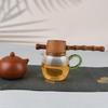 TLAKEHO Handmade Bamboo Vase and Tea Strainer Set