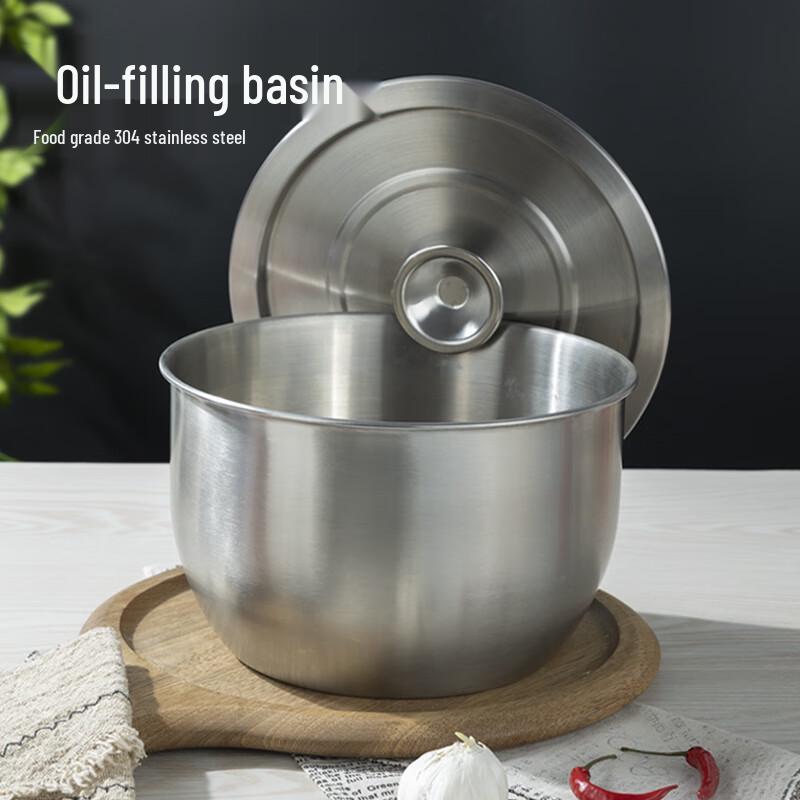 304 Stainless Steel Lard Oil Pot with Filter
