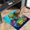 1pc Geometry Dash5 Print Area Rug - Soft, Washable Non-Slip Indoor Mat for Office Chairs, Living Room, Home Office Decorative Rug