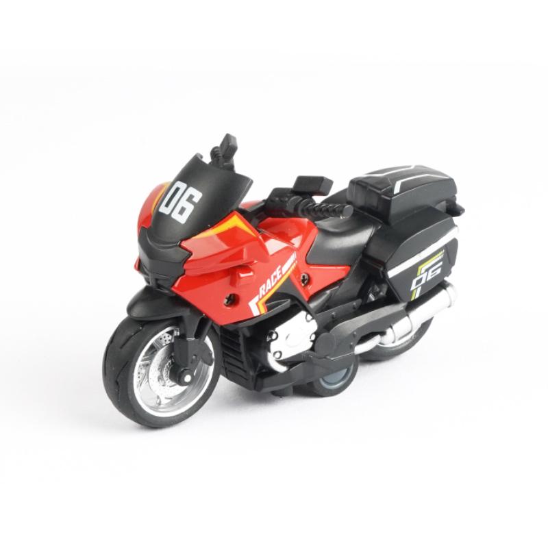 1:16 Scale Motorcycle Street Sport Bike Adv Motorcycle Simulation Die-Cast Model Collectible Ornament Toy Car Boys Pull Back