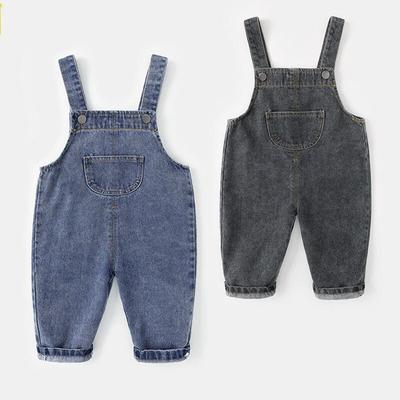 Baby Denim Overalls Spring  Autumn Baby Fashion Pants Boys Cute Trousers Korean Style Children's Clothing Trend Girl Overalls