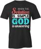 Solution Is Simple TShirt Tee Short-Sleeved Cotton CLOTHING RELIGION S1BCA899