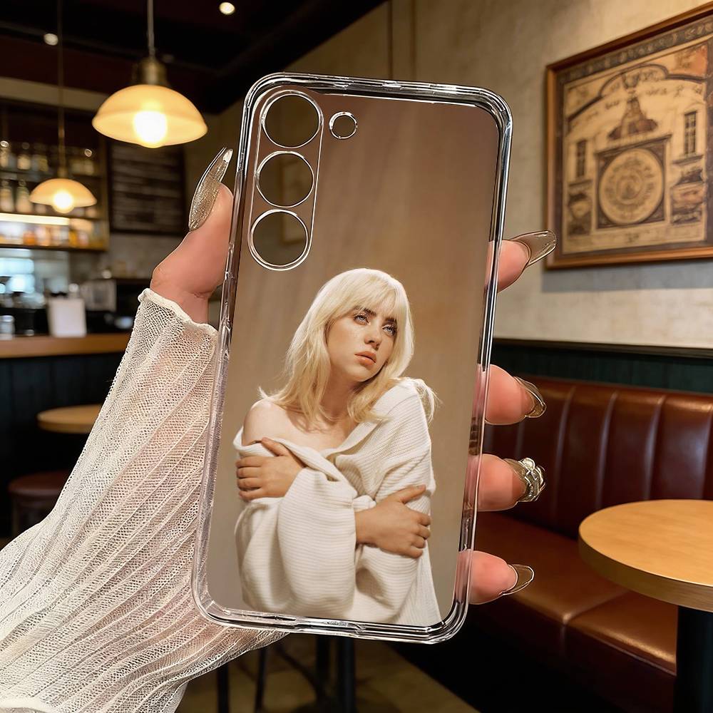 B-Billie E-Eilish Phone Case For Samsung Galaxy A71,A70,A52,A51,A40,A30 Transparent Cover