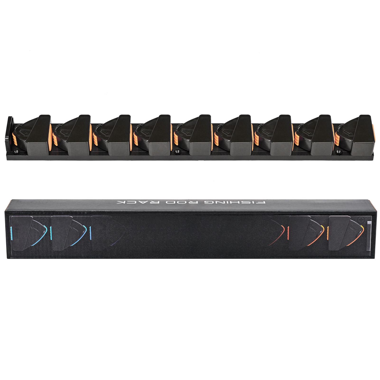 

Вертикальный Горизонтальный Держатель для Удочек Настенная Подставка для Удочек Вмещает до 9 Удочек Orange