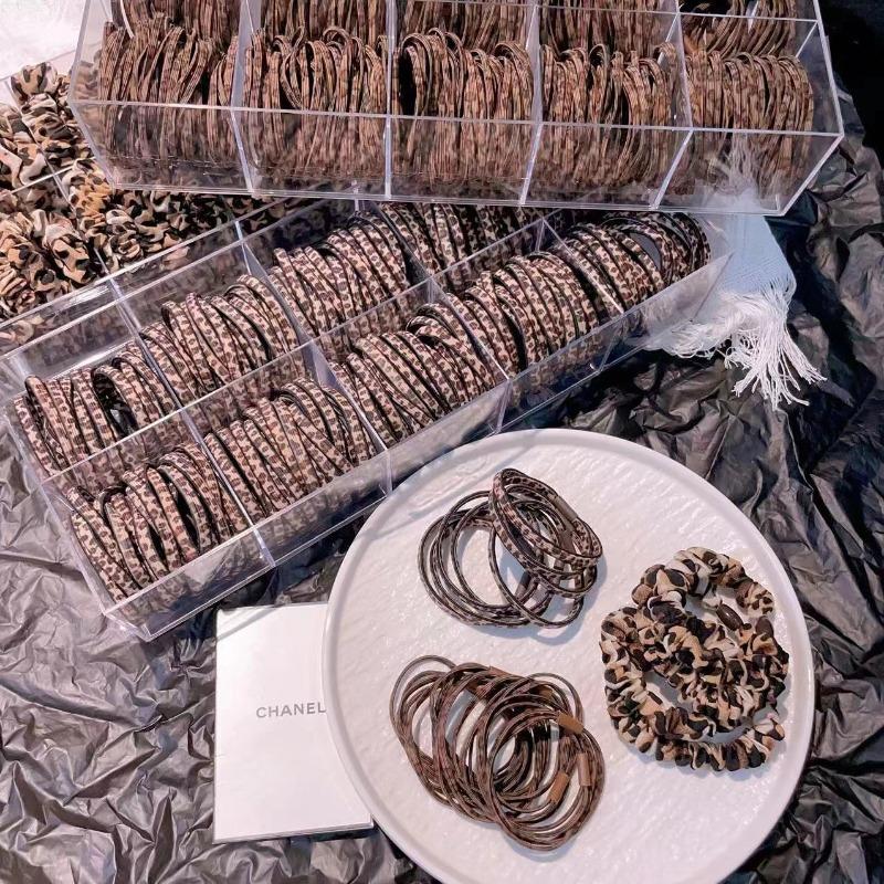 Fashion Leopard Print HairBand High Elastic Small Hair Ties Rope Ponytail Headwear Women Creative Korean Hair Accessories