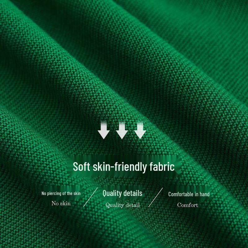 Demana Women's V-Neck Lantern Sleeve Wool Blend Knit Sweater