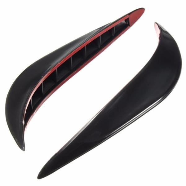 1 Pair Universal Car Rubber Bumper Corner Front Lower Lip Guard Anti-collision Protector