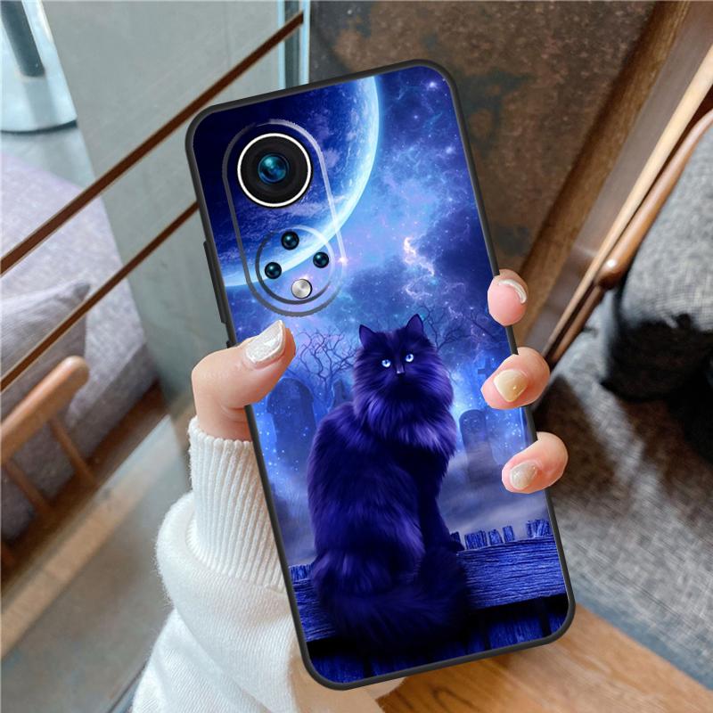 

Witches Cat Moon Case For Honor X6a X7a X8a X9a X9b X7 X8 X9 8X 9X Cover For Honor Magic 5 Lite 50 70 90 Honor 90