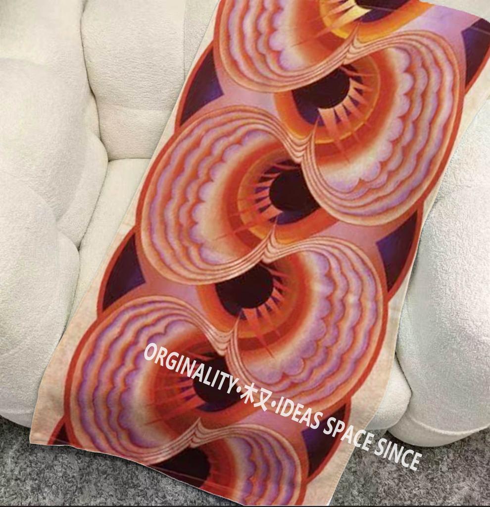 Eye Vortex Print Beach Towel Patterned Sunscreen And Windproof Suitable For Swimming Pool Camping Travel