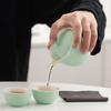 Portable Travel Kung Fu Tea Set Coarse Amoy Road Treasure Small Set Outdoor Business One Pot Three Cups