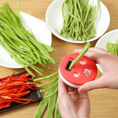 1pc, Bean Slicer, Grater, Vegetable Graters, Creative Bean Slicer, Long Bean Slicer, Rotatable Bean Slicer, Household Multifunctional Vegetable Cutter