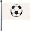1pc Multi-Size Optional Football Flag - Polyester Football Banner with Two Metal Buttonholes - Anti-Fade - Bright Colors - 91.44cm X152.4cm Outdoor Fl