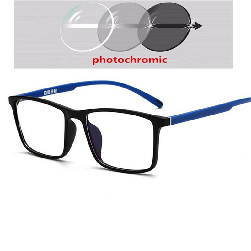 0 -0.5 -0.75 -1.0 To -6.0 Minus Degree  Square Prescription Eyeglasses Women Men Ultralight Business Computer Optical Glasse