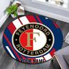 Custom Name Feyenoord Rotterdam Round Area Rug,Carpet Rug for Living Room Bedroom Sofa Playroom Decor,Non-slip Floor Mat