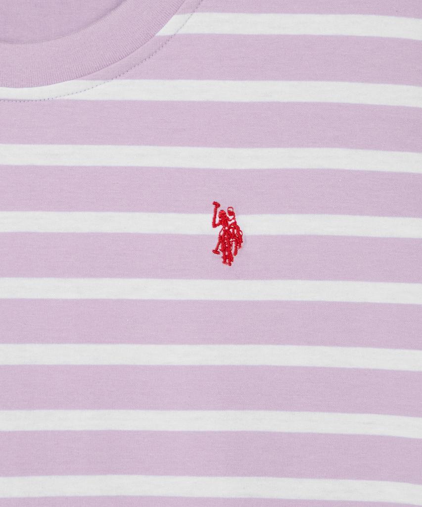 USPOLOASSN Baumwoll-Kurzarm-Rundhals-T-Shirt_Lavender St