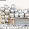 Metallic silver chrome balloons party anniversary decoration 100 pieces