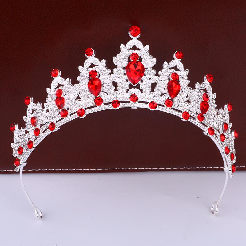 Bridal Crown Headdress Luxury Queen Hairband Wedding Alloy Rhinestone Hair Accessory Crown