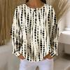 Women's Casual Shirts Long Sleeve Tops Button Up V Neck Loose Knit Fall Favorites For Women
