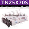 Double Shaft Pneumatic Cylinder with Dual Piston Rods TN10-40