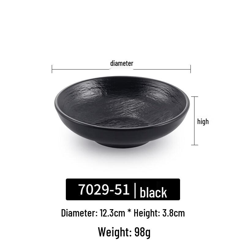 

Черная меламиновая пиала для соуса