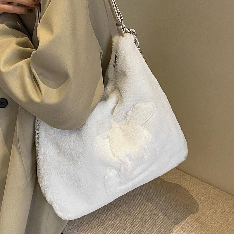 Large Capacity Backpack Autumn and Winter New Cute Cartoon Tote Bag for Women Ins Students Versatile Shoulder Bag