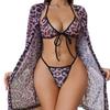 European and American large size sexy leopard print cow swimsuit sexy underwear new bikini set