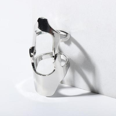 Zinc Zinc Alloy Punk Style Geometry Armor Joint Rings Knuckle Rings Korean Style Rings Female Finger Rings