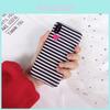 Ultra Slim Blackwhite Stripe Silicone Tpu Phone Case Cover For Iphone X Plus 8