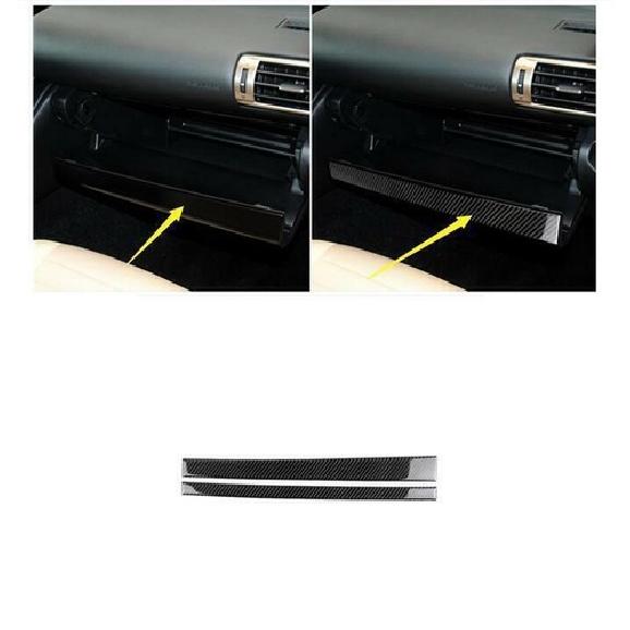Carbon Fiber Interior Glove Box Panel Cover Trim For LEXUS IS250 IS350 2013-2017