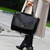 Women's Handbag European and American Fashion Stone Pattern Bag Women's Shoulder Bag Large Capacity Simple Commuter Tote Bag
