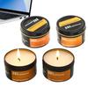 Candles for Power Outages 4 Piece Long Burning Windproof Emergency Candles In Tin Box For Storm Adventure Camping Survival