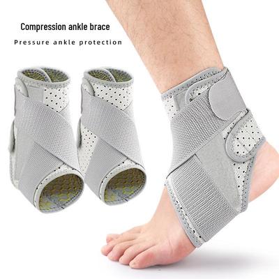 Cavigliera a Doppia Compressione per Ciclismo, Pallacanestro e Badminton - Fascia di Supporto Sportiva con Protezione