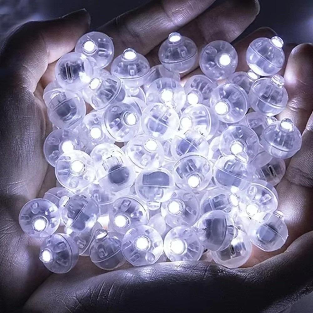 11 Pezzi Luce LED Lampeggiante per Palloncini Mini Lampada per Palloncini Colorata a Batteria Luce Decorativa Rotonda per Natale Decorazione per Matrimonio