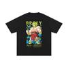 DBZ Broly Oversized Anime T-Shirt Black White Graphic Otaku Streetwear DBZ