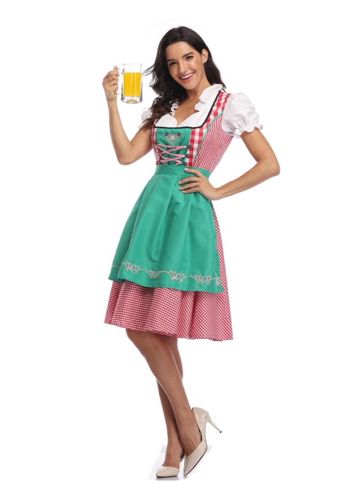 Ethnic Oktoberfest Dress S-5XL - Beer Festival Maid Costume Lingerie Set