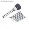 dailyFor ESD 852D 936 937D 898D 907 HAKKO Iron Tip Cannula Casing And 5 X Solder Iron Tips Soldering Station Iron Handle Adapter