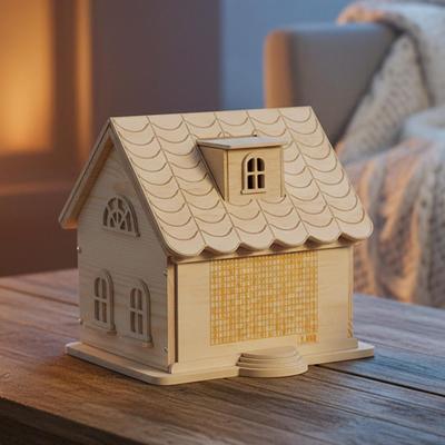 Unfinished Bank, Wooden Piggy Bank Savings Jar for Boys Girls Home Decoration