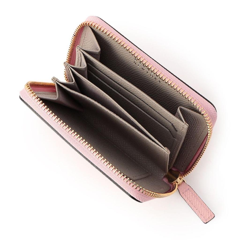 Neu New Zip Half Wallet 2201499 Einheitsgröße HELLROSA [Barneys York] [Barneys York] Damen