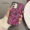 Schwarz-Weiß-Zebra-Kunst-Telefonhülle für iPhone 11 12 13 14 Pro Max Mini XR XS SE 2020 6S 7 8 Plus Samsung Galaxy S21 S22 Cover