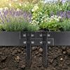 Carbon Steel Garden Stakes 10Pcs 12" Landscape Edging Stakes, Heavy Duty Anchoring Spikes, Pet Fence Ground Spikes Border for Outdoor Lawn Terrace