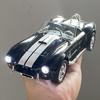 1:22 Ford Shelby Ac Cobra 1965 Super Sports Car Alloy Metal Diecast Model Car Sound & Light High Simulation Classic Vintage Car